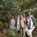 チョット一休み、足元は軟弱地盤で要注意