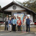 穂積家駐車場に集結の参加者９人