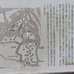 竜子山城（松岡城）跡の配置説明図